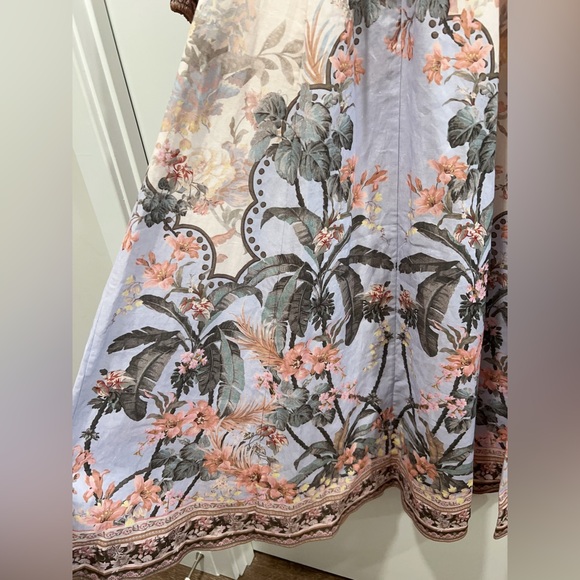 🔥NWT AU0 Zimmermann Wylie Off-The-Shoulder Midi-Dress - Picture 11 of 16
